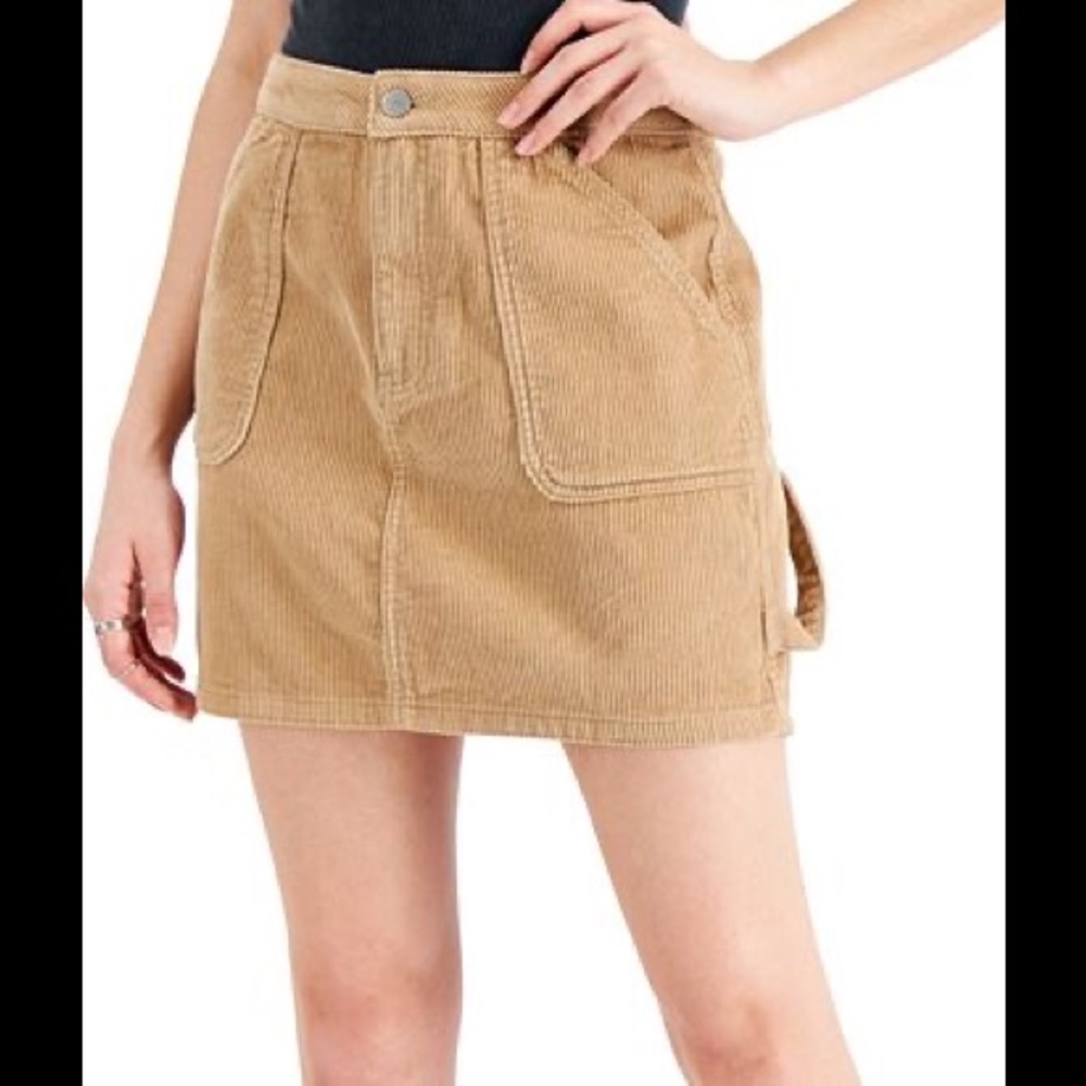 Women Corduroy Mini Skirt